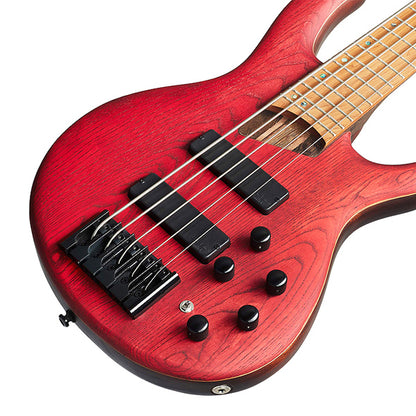 Cort B5 Element 5 String Artisan Series Mahogany Body Ash Top with MK-1 Pickups Electric Bass Guitar