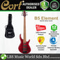 Cort B5 Element 5 String Artisan Series Mahogany Body Ash Top with MK-1 Pickups Electric Bass Guitar