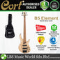 Cort B5 Element 5 String Artisan Series Mahogany Body Ash Top with MK-1 Pickups Electric Bass Guitar