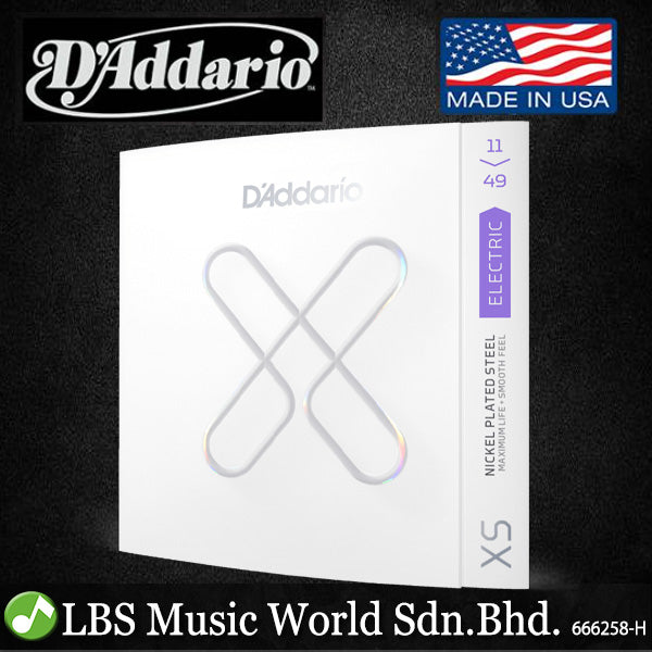 D'addario XSE1149 XS Nickel Medium Coated Electric Guitar String Set (XSE 1149)