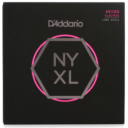 D'Addario NYXL45100 4 Strings Nickel Wound Bass Guitar Regular Light Long Scale (045-100)