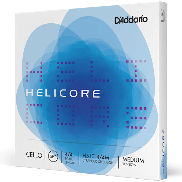 D'addario H510 4/4M Helicore Cello String Set Medium Tension 4/4 Scale Full Size Cello