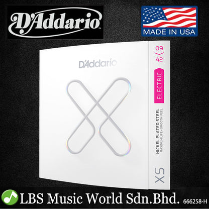 D'addario XSE 0942 Super Light Nickel Plated Steel Coated Electric Guitar Strings Anti Rust (XSE0942)
