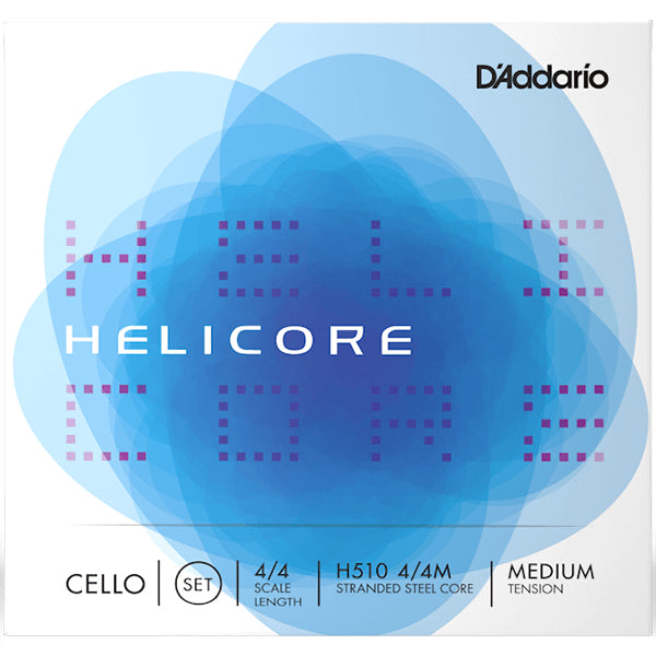 D'addario H510 4/4M Helicore Cello String Set Medium Tension 4/4 Scale Full Size Cello