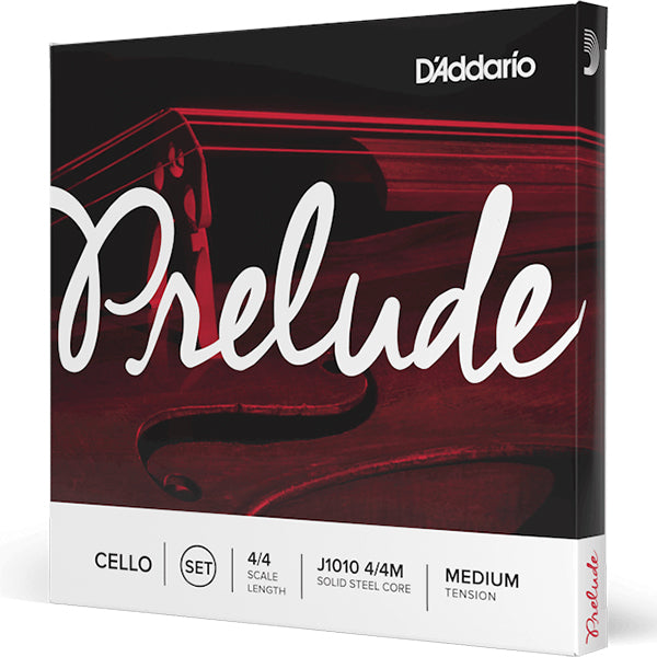 D'addario J1010 4/4M Prelude Cello String Set Medium Tension 4/4 Scale Full Size Cello