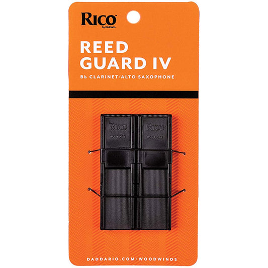 Rico by D'addario RGRD4ASCL Reed Gard IV Carry Case For Clarinet and Alto Saxophone  - Black