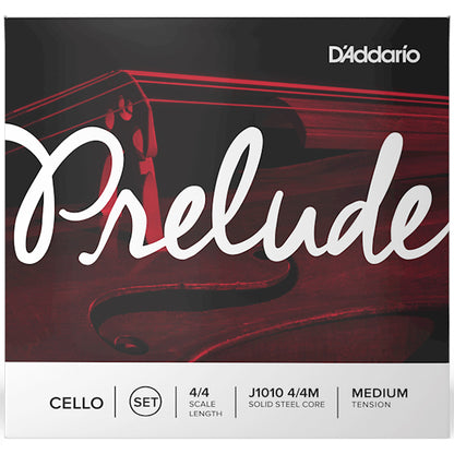 D'addario J1010 4/4M Prelude Cello String Set Medium Tension 4/4 Scale Full Size Cello