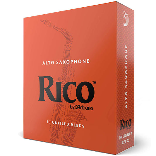 Rico by D'addario Alto Saxophone Reed Loose Pack - 1.5 / 2.0 / 2.5 / 3.0 / 3.5 / 4.0 - Each (Daddario Sax Reeds)
