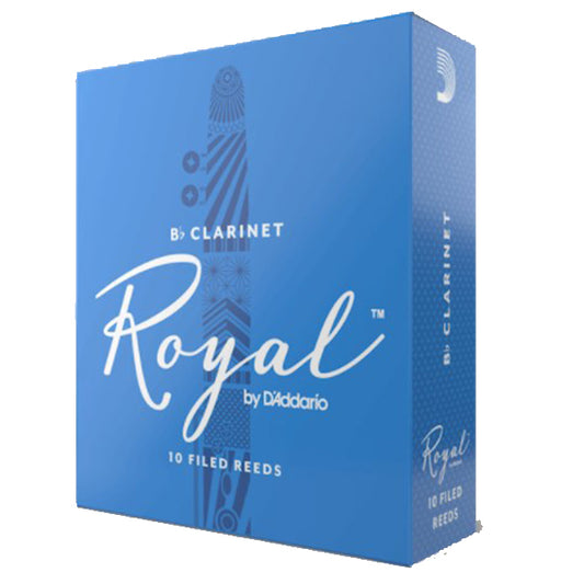Royal by D'addario Bb Clarinet Reed Loose Pack - 1.0 / 1.5 / 2.0 / 2.5 / 3.0 / 3.5 / 4.0 / 5.0 - Each (Daddario Reeds)