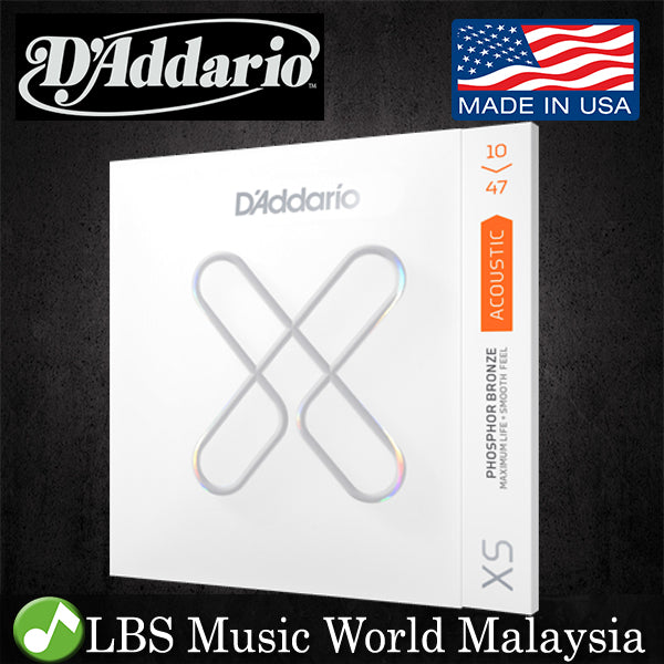 D'addario XSAPB1047 Acoustic Guitar String Anti Rust Daddario Extra Light Set (10-47)
