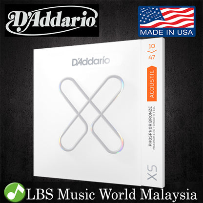 D'addario XSAPB1047 Acoustic Guitar String Anti Rust Daddario Extra Light Set (10-47)