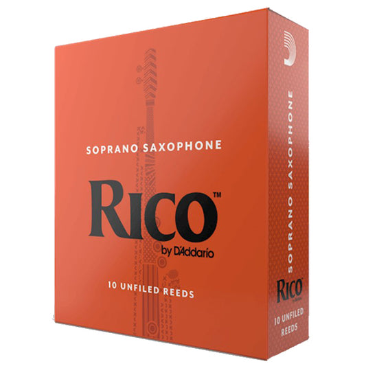 Rico by D'addario Soprano Saxophone Reed Loose Pack - 1.5 / 2.0 / 2.5 / 3.0 / 3.5 / 4.0 - Each (Daddario Sax Reeds)