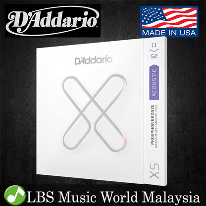 D'addario XSAPB1152 Acoustic Guitar String Anti Rust Daddario Custom Light Set (11-52)