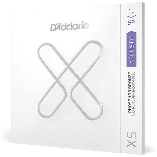 D'addario XSAPB1152 Acoustic Guitar String Anti Rust Daddario Custom Light Set (11-52)