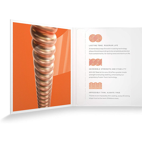 D'addario XSAPB1047 Acoustic Guitar String Anti Rust Daddario Extra Light Set (10-47)