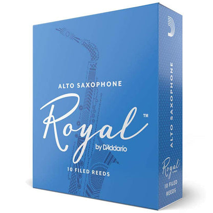 Royal by D'addario Alto Saxophone Reed Loose Pack - 1.0 / 1.5 / 2.0 / 2.5 / 3.0 / 3.5 / 4.0 / 5.0 - Each (Daddario Sax Reeds)