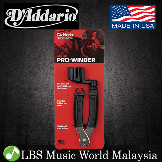 D'addario DP0002 Pro Winder String And Cutter For Acoustic Electric Guitar (DP 0002)