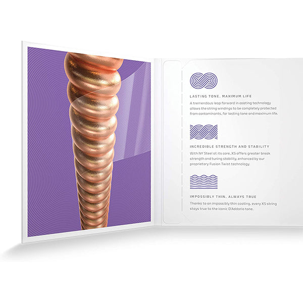 D'addario XSAPB1152 Acoustic Guitar String Anti Rust Daddario Custom Light Set (11-52)