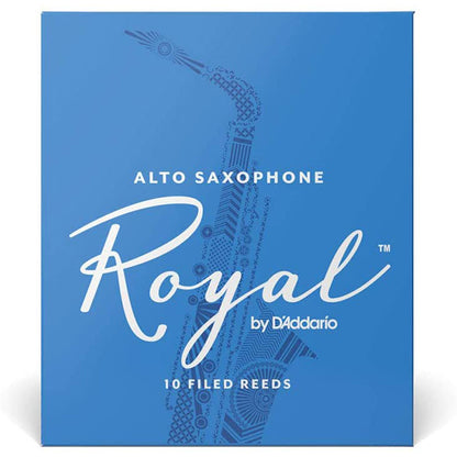 Royal by D'addario Alto Saxophone Reed Loose Pack - 1.0 / 1.5 / 2.0 / 2.5 / 3.0 / 3.5 / 4.0 / 5.0 - Each (Daddario Sax Reeds)