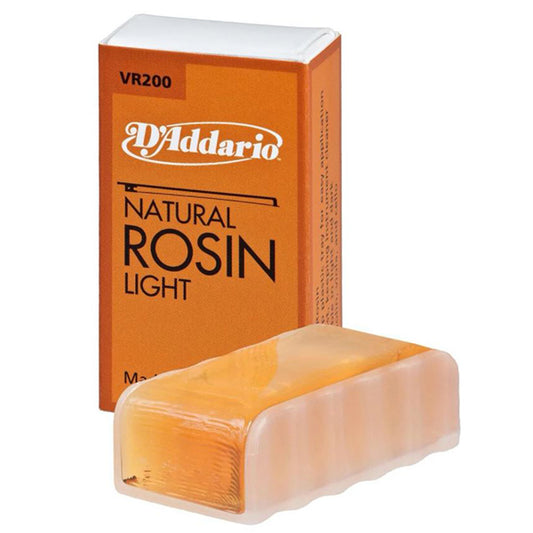 D'addario VR200 Rosin High Quality for Bow Violin Viola Cello Double Bass Natural Light (VR 200)
