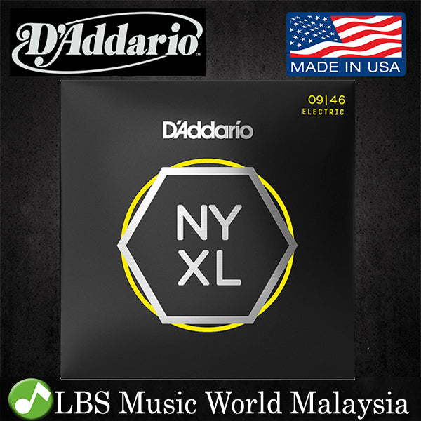 D'addario NYXL0946 Super Light Top Regular Bottom NYXL Electric Guitar String (Daddario D Addario)(9-46)