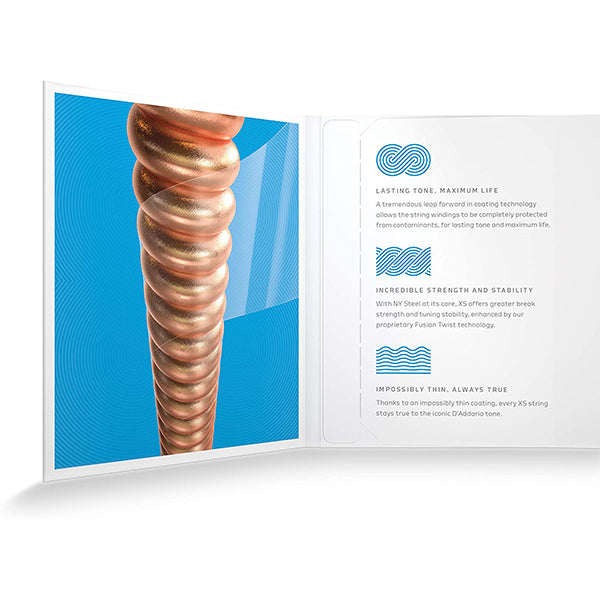 D'addario XSAPB1253 Acoustic Guitar String Anti Rust Daddario Light Set (12-53)