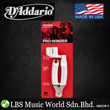 D'addario DP0002 Pro Winder String And Cutter For Acoustic Electric Guitar (DP 0002)