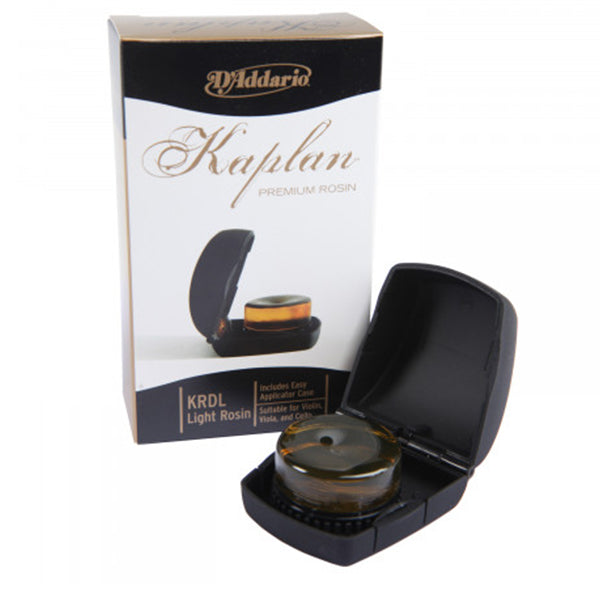 D'Addario KRDL Kaplan Premium Rosin Light with Case For Violin Viola and Cello (Daddario)
