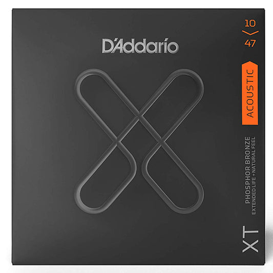 D'addario XTAPB1047 XT Phosphor Bronze Acoustic Guitar String Extra Light Daddario D Addario (10-47)