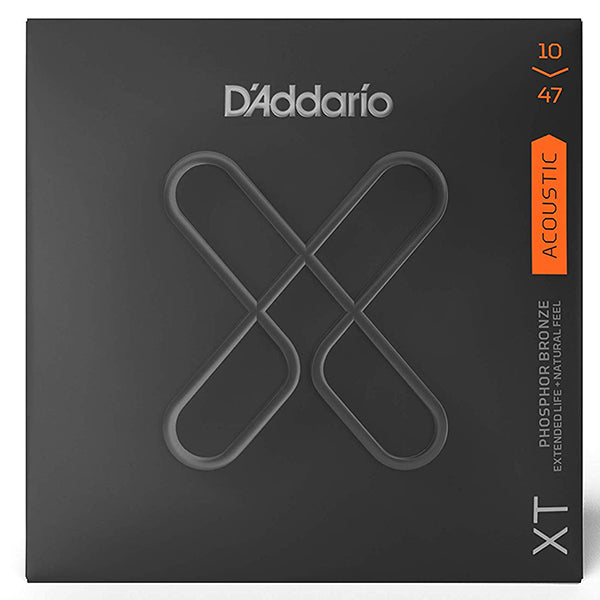 D'addario XTAPB1047 XT Phosphor Bronze Acoustic Guitar String Extra Light Daddario D Addario (10-47)