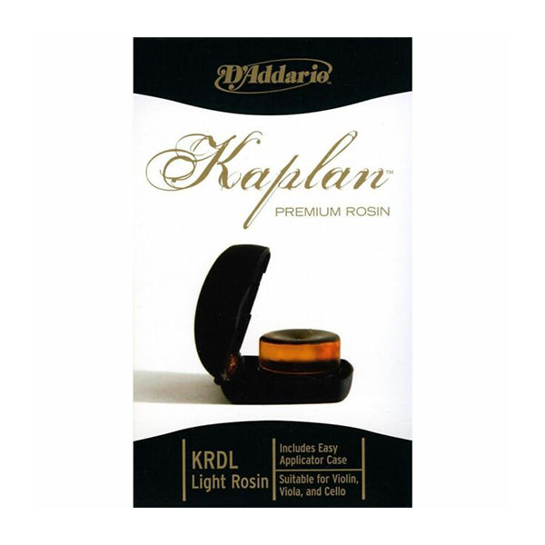 D'Addario KRDL Kaplan Premium Rosin Light with Case For Violin Viola and Cello (Daddario)