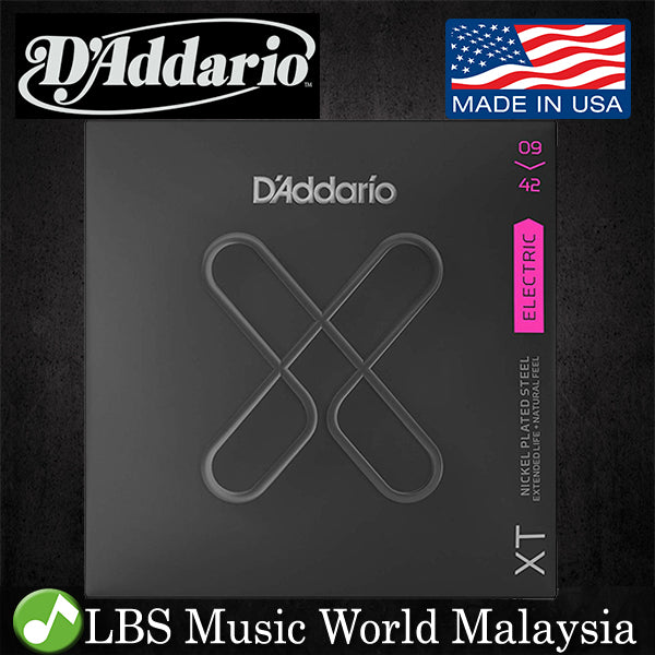 D'addario XTE0942 XT Nickel Plated Steel Electric Guitar String Super Light Daddario D Addario (09-42)