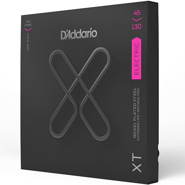 D'Addario XTB45100 XT Nickel Plated Steel Electric Bass Guitar String Daddario D Addario (45-100)