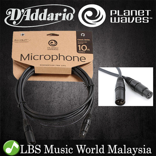 D'Addario Planet Waves Daddario PW-CMIC-10 Microphone Mic Cable Xlr to Xlr (3 Meter)
