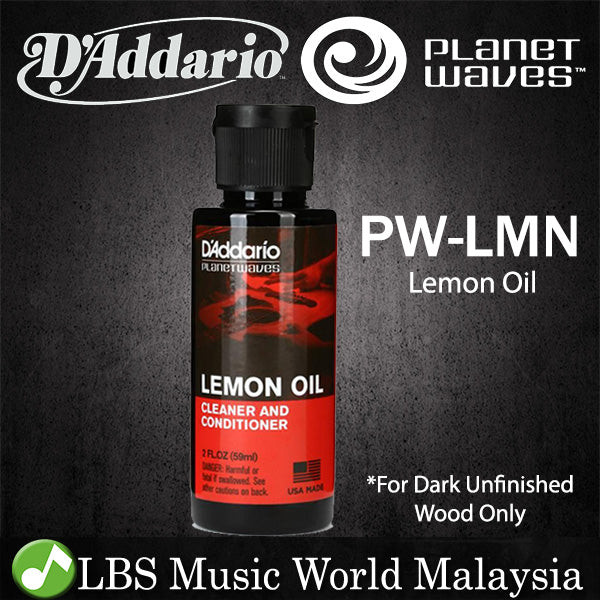 D'addario PW-LMN Planet Waves Lemon Oil Guitar Fretboard Cleaner Conditioner Daddario D Addario
