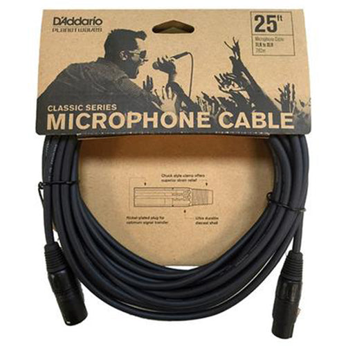 D'Addario Planet Waves Daddario PW-CMIC-25 Microphone Mic Cable Xlr to Xlr (7.5 Meter)