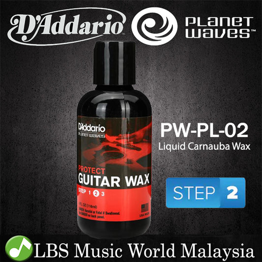 D'addario Planet Waves PW-PL-02 Protect Guitar Wax Liquid Carnauba Daddario D Addario