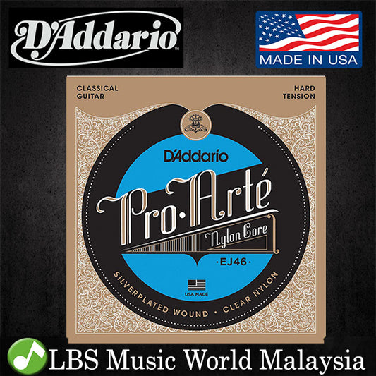 D'ADDARIO  EJ46 Pro-Arté Nylon, Hard Tension, DADDARIO CLASSICAL GUITAR STRINGS