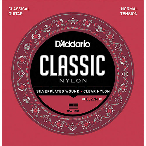 D'ADDARIO EJ27N Student Nylon, Normal Tension, DADDARIO CLASSICAL GUITAR STRINGS