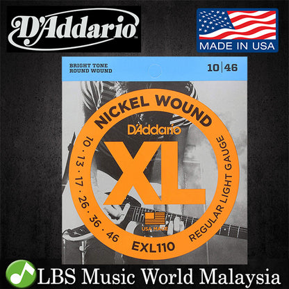 D'ADDARIO  EXL110 Nickel Wound, Regular Light, DADDARIO ELECTRIC GUITAR STRINGS
