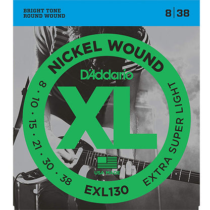 D'ADDARIO EXL130 Nickel Wound, Extra-Super Light, DADDARIO ELECTRIC GUITAR STRINGS