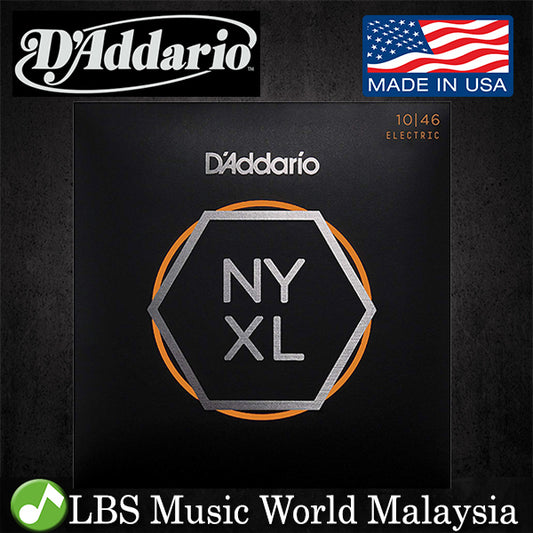 D'addario NYXL1046 Nickel Plated Electric Guitar String Regular Light NYXL Daddario D addario High Carbon Steel 10-46