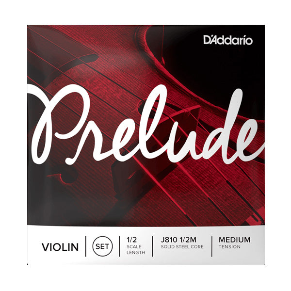 D'Addario J810 Prelude Violin String Set 4/4 Scale Medium Tension Daddario D addario Violin Strings