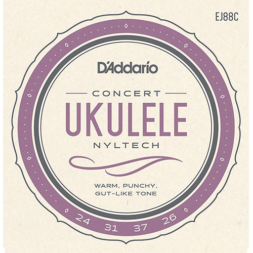 D'addario EJ88C Nyltech Concert Ukulele String 24-26 Daddario D addario (EJ88 EJ 88)