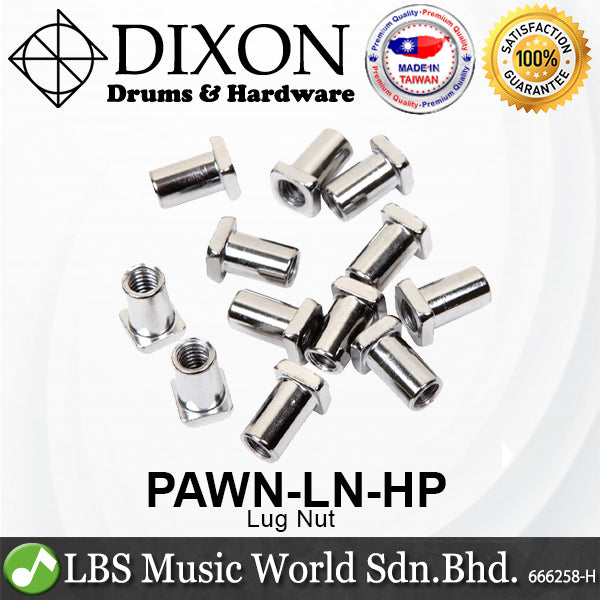 Dixon PAWN-LN-HP Chrome Steel Lug Nut 12 Pack for Drum (PAWNLNHP)