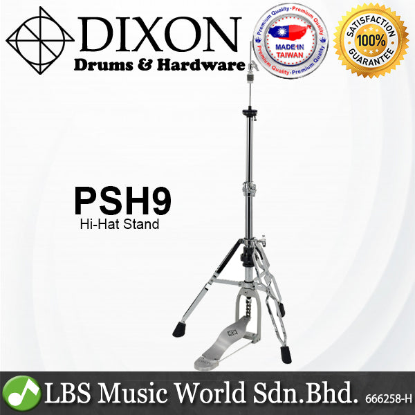 Dixon PSH9 Chain Driven Hi-Hat Stands with Rotatable Cast Base Pedal (PSH 9)