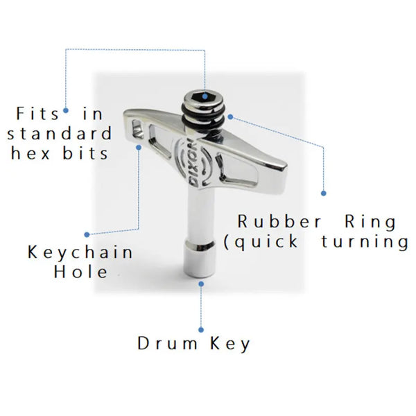 Dixon PAKE-DIX-HP Multi Functional Drum Key Drum Tuning (PAKEDIXHP)