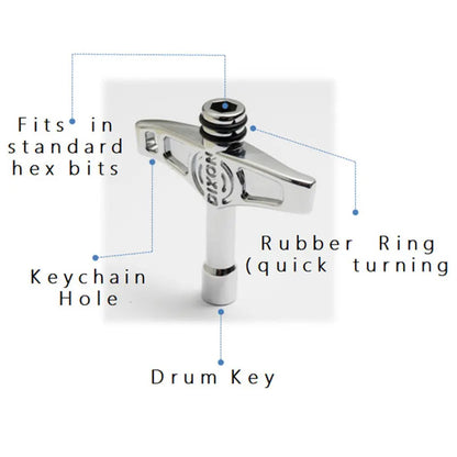 Dixon PAKE-DIX-HP Multi Functional Drum Key Drum Tuning (PAKEDIXHP)