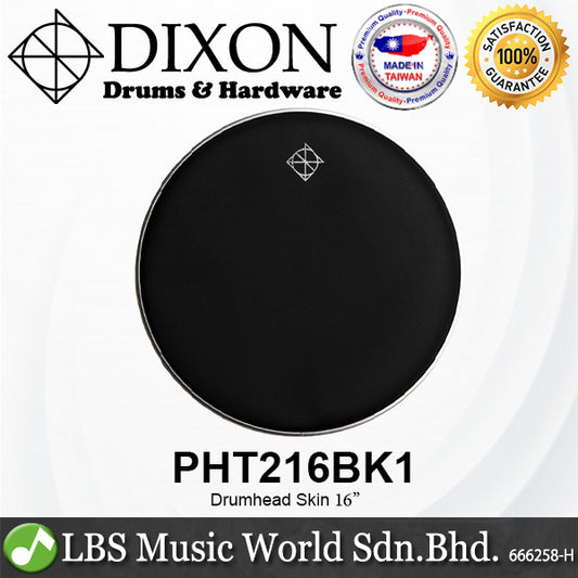 Dixon Drum Skin 16" 14" 13" 12" 10" 8" Black Drumhead Kit for Snare Tom (PHT216BK1 PHT214BK1 PHT213BK1 PHT212BK1 PHT210BK1)