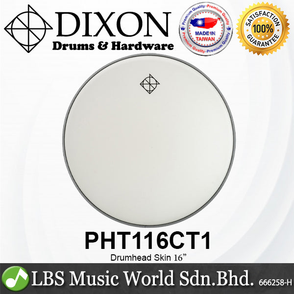 Dixon Drum Skin 16" 12" 10" 8" White Coated Drumhead for Snare Tom (PHT116CT1 PHT112CT1 PHT110CT1 PHT108CT1)